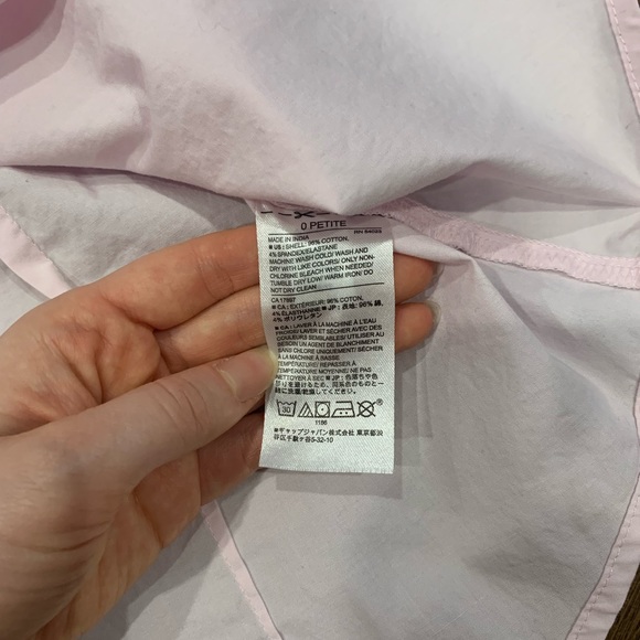 Like New Banana Republic Women’s Dress Shirt Pink Size 0 Petite - Picture 4 of 5